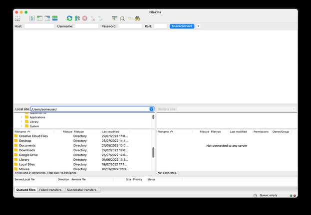 filezilla