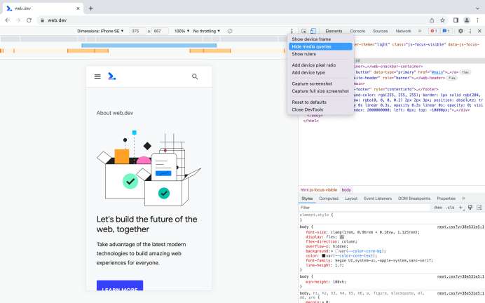 Show Media Queries