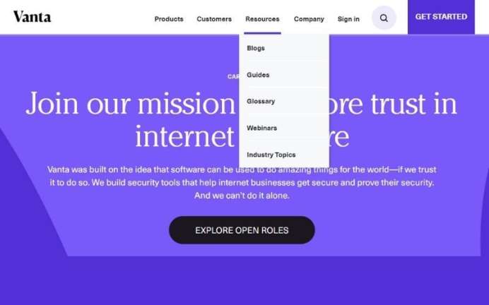 Horizontal Menu Navigation