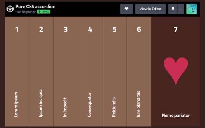 Accordion Menu