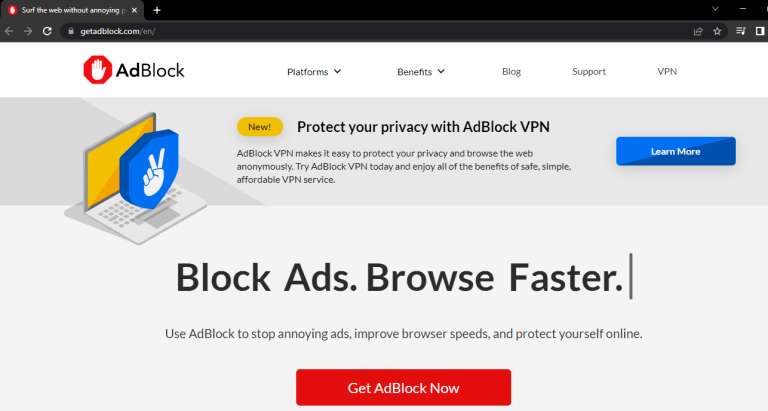 How to install the AdBlock extension on Google Chrome