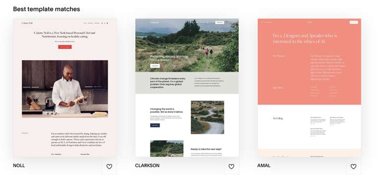 Designs and Templates comparison of Squarespace and WordPress