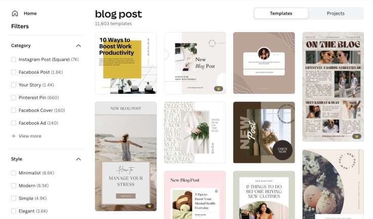 canva templates