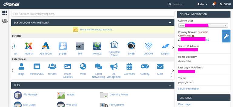 Features of cPanel