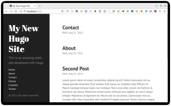 Add some site pages