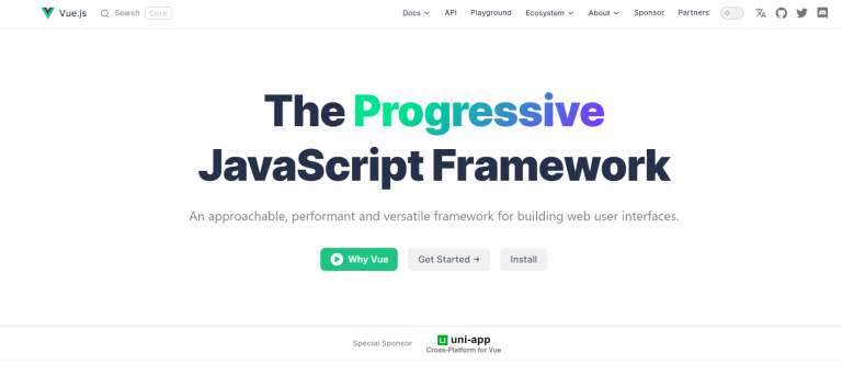 Vue(Vue.JS) banner