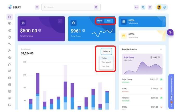 berry administration dashboard