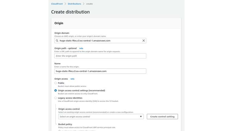 Create Distribution