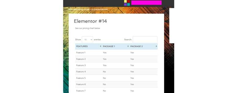 elementor preview page