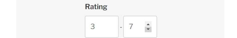 numeric input field