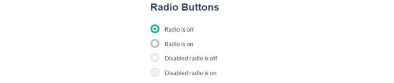 radio buttons