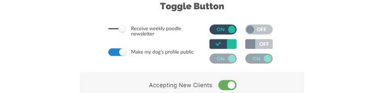 toggle buttons