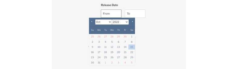 date picker
