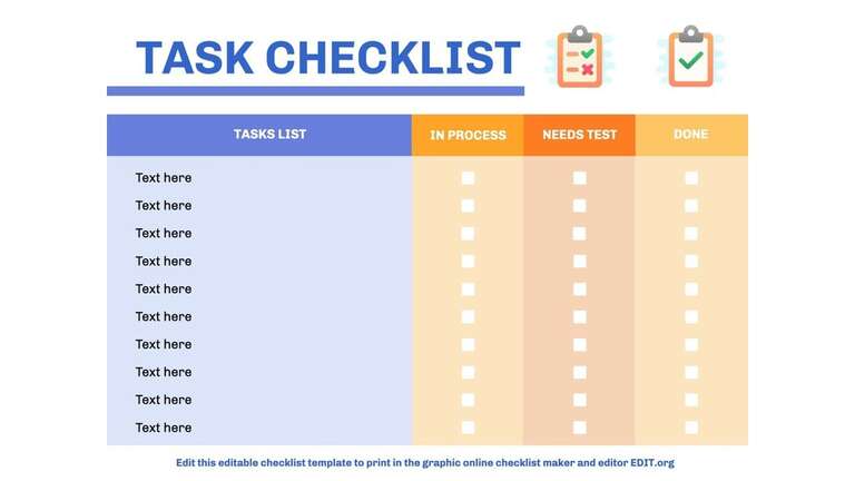 checklist template