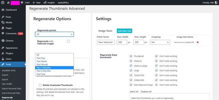 regenerate thumbnails advanced settings 2
