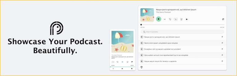 podcast player banner