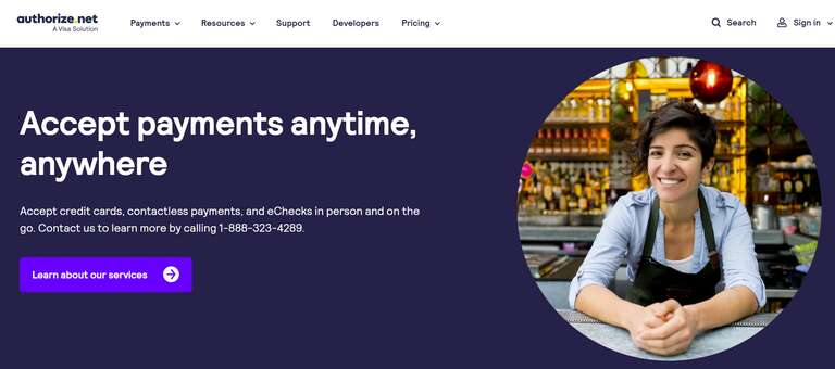 authorize.net payment gateway platform