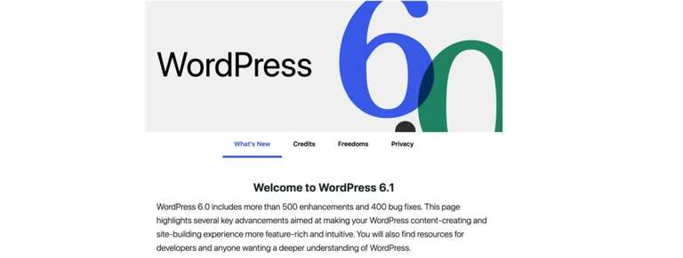 what's new in wordpress 6.0
