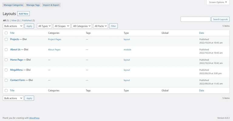 Divi Library and Divi Cloud