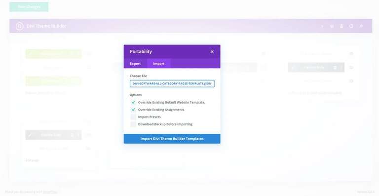 Divi Theme Builder Layout