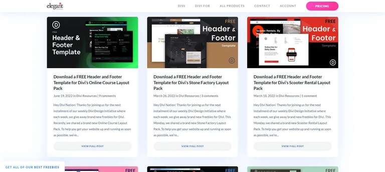 Divi Theme Builder Packs