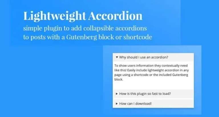 lightweight accordion plugin
