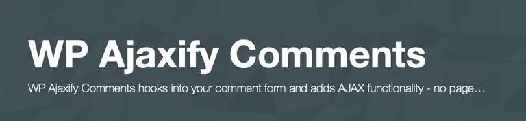 WP ajaxify comments