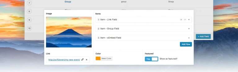 Advanced custom fields