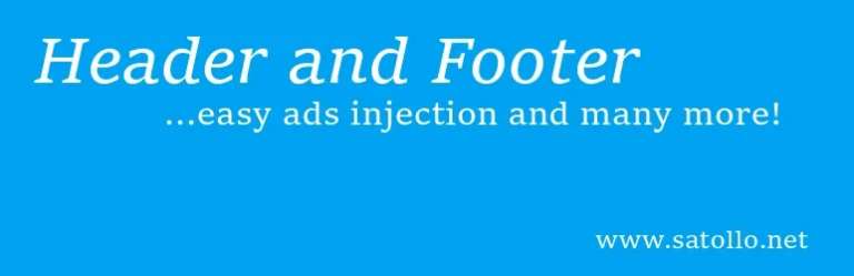header footer plugin