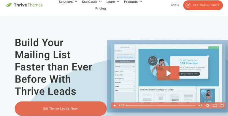 thrive leads plugin