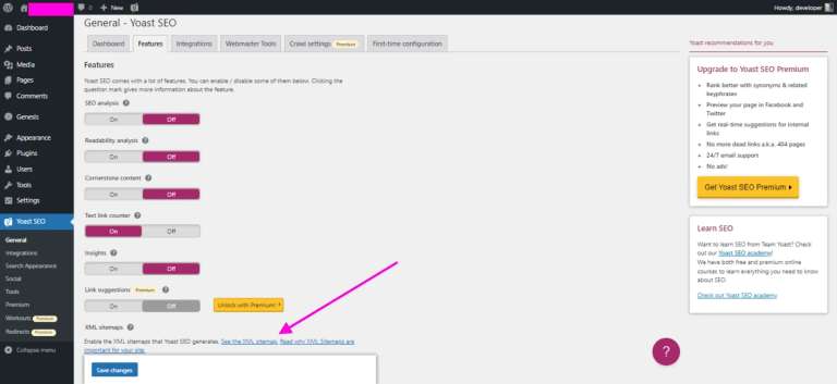 Adding Yoast SEO sitemap to Search Console