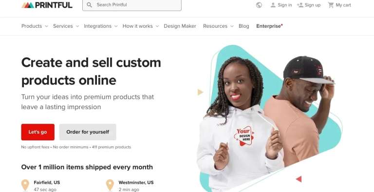 printful website