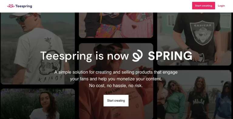 teespring website