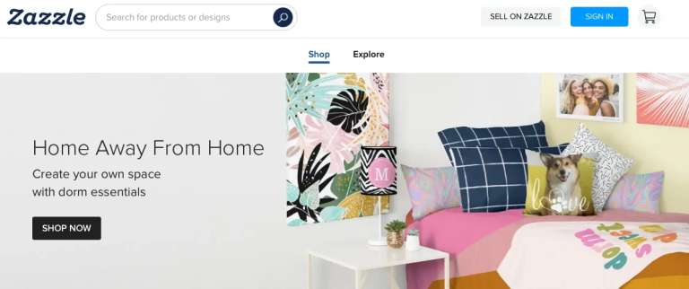 zazzle website