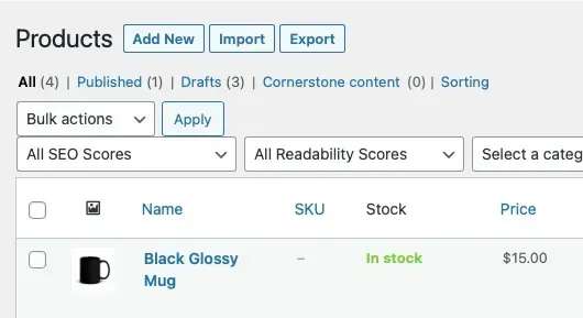 pod product in woocommerce