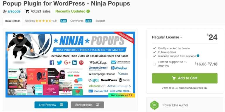 Ninja Popups Plugin