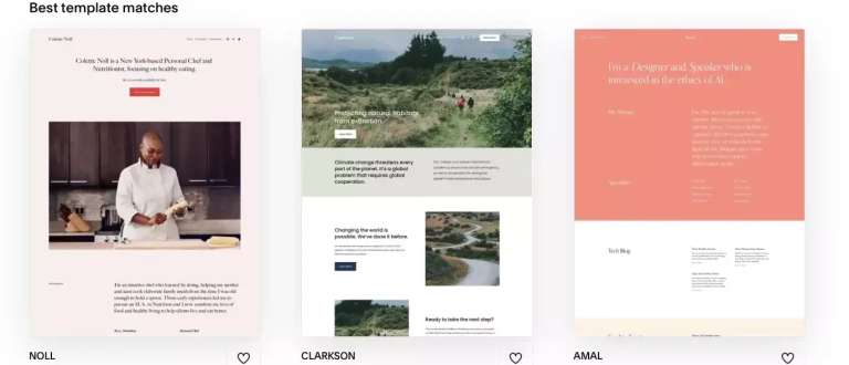 Designs and Templates of Squarespace