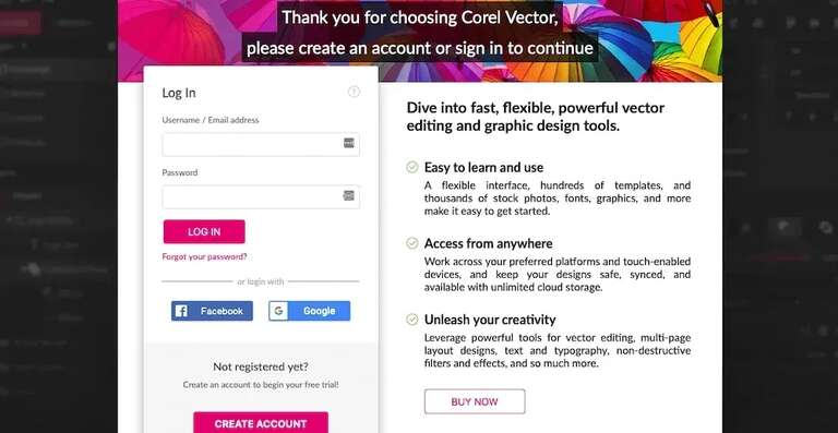 Corel Vector Software