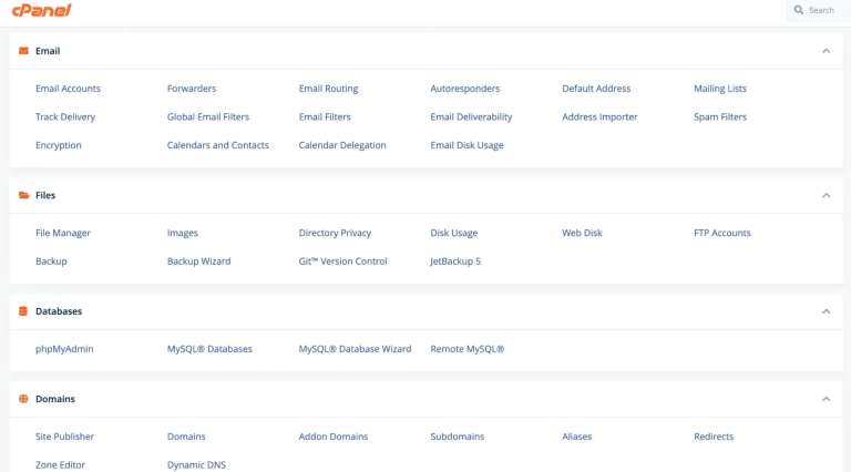 web hosting cPanel