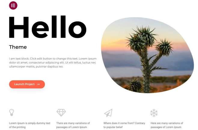 Hello Elementor Wordpress Theme