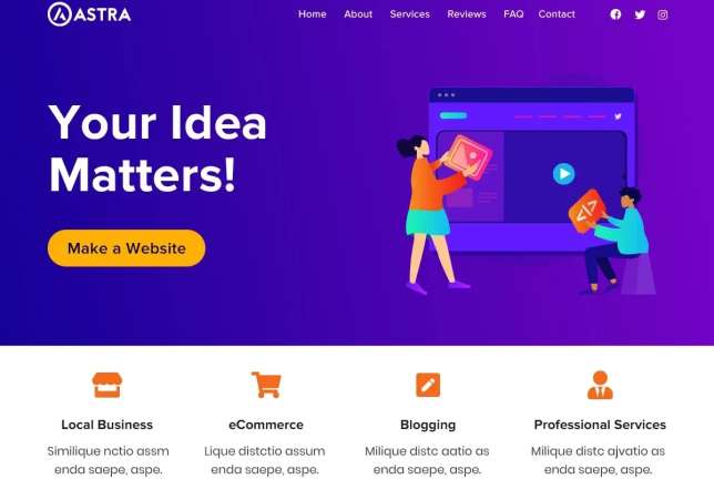 Astra Wordpress Theme