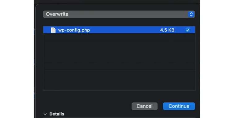 Editing the wp-config.php file 4