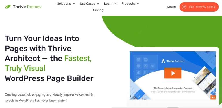 Thrive Architect Plugin