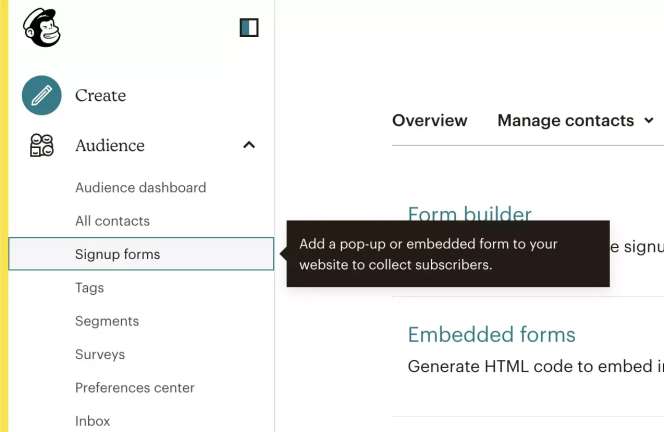 Adding a Popup Form Step 1
