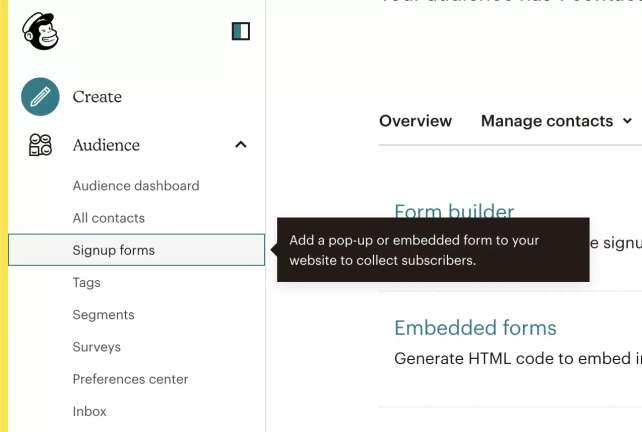 Adding a Signup form to your Website’s Footer Step 1
