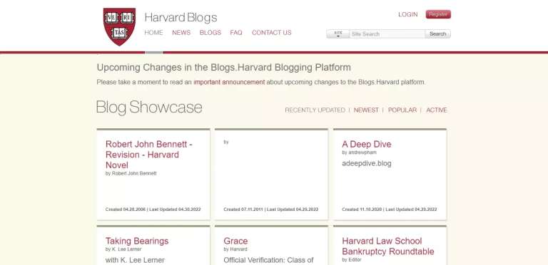 Harvard Blogs