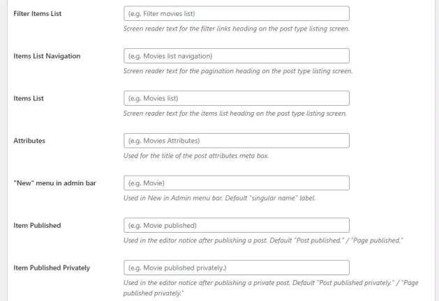 Add attributes to your custom post type 4