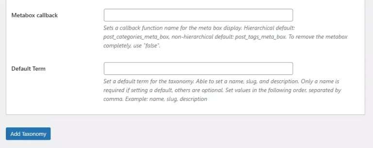 Add taxonomies to your custom post type 9