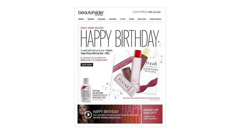 Birthday Gift Email