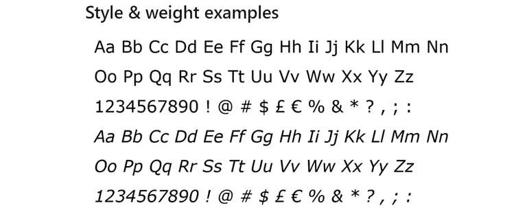 Verdana Font